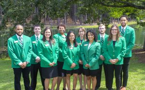 2019 Ambassador Group Photo in green Jackets