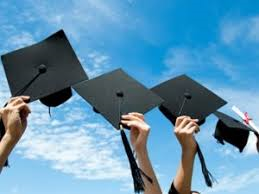 image of graduates holding hats
