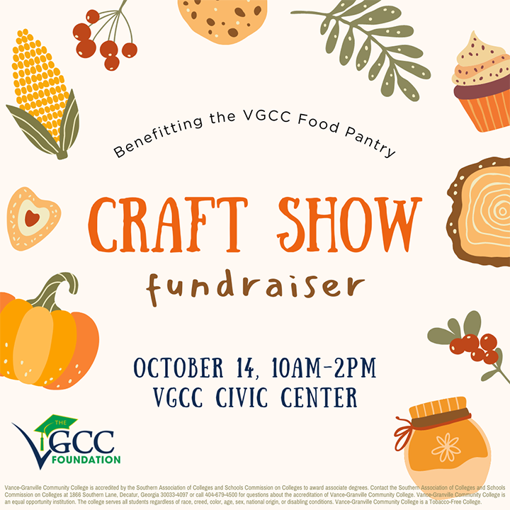 Vance-Granville Community College Foundation Craft Show flyer