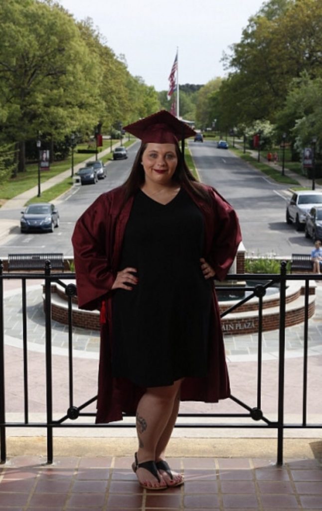 image of Student on balcony