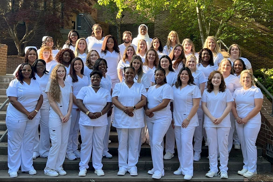 Group photo of VGCC's Associate Degree Nursing Class of 2023.