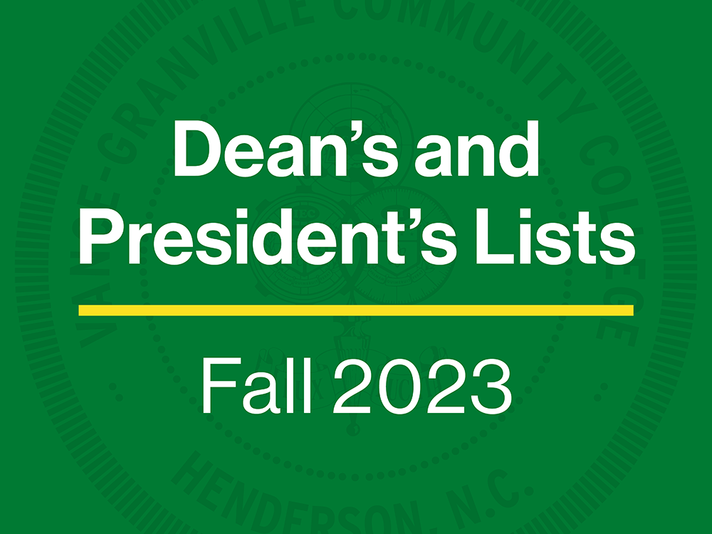 VGCC Academic Lists for Fall 2023