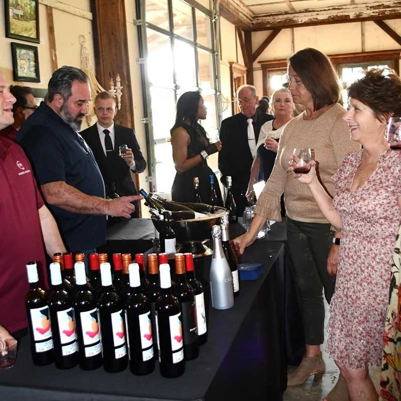 Guests sample wine at the 2024 VGCCF Gala
