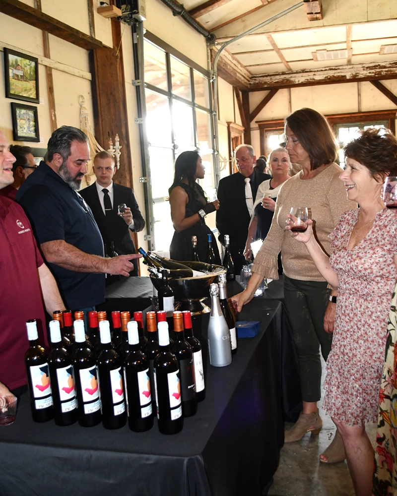 Guests sample wine at the 2024 VGCCF Gala