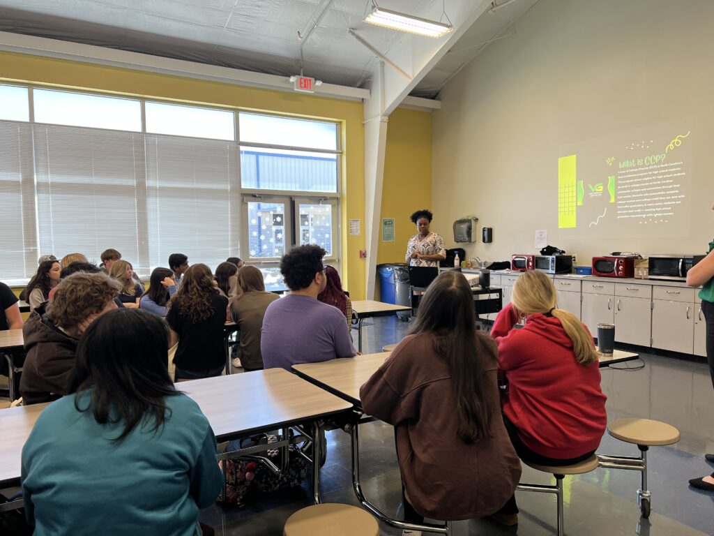 CCP Student Info Session with lots of students engaged.